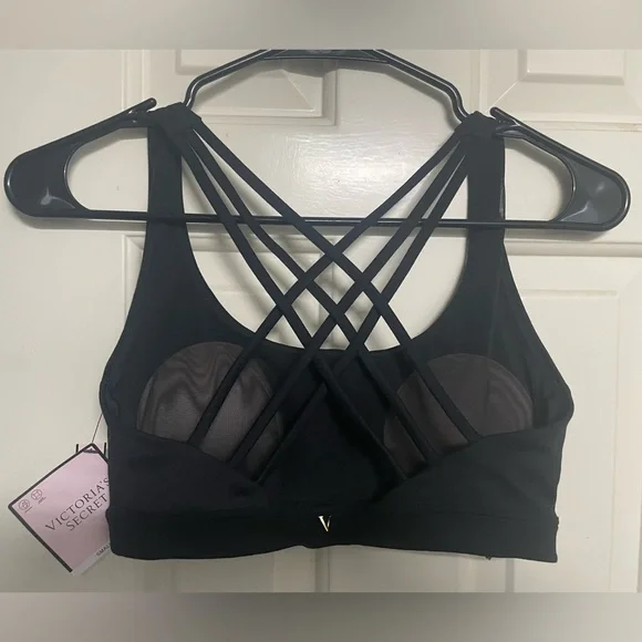Victoria's Secret Black Strappy Sports Bra - Picture 2 of 7